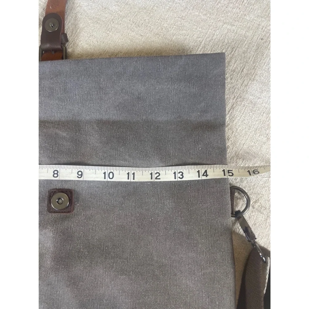 Greg Norman Refined Traveler Waxed Canvas Insulated Cooler Bag Grey Roll Top NEW